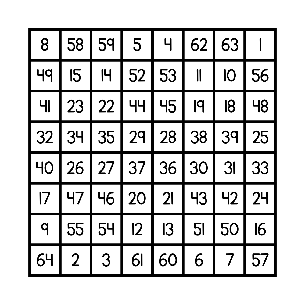 static image of Mercury's planetary square