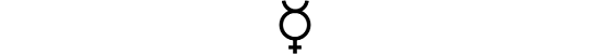 planetary symbol for mercury