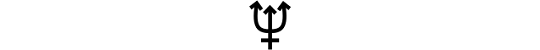 planetary symbol for neptune